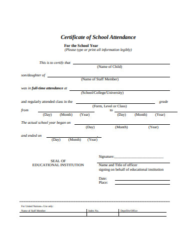 23+ Certificate of Attendance Templates - AI, Word, Pages, PSD ...