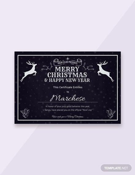 chalkboard christmas gift certificate 1x