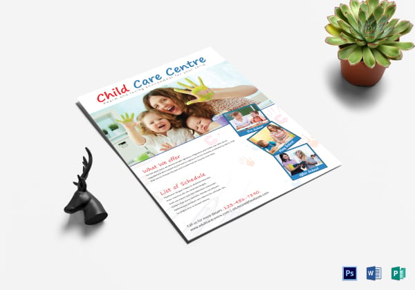child care centre flyer