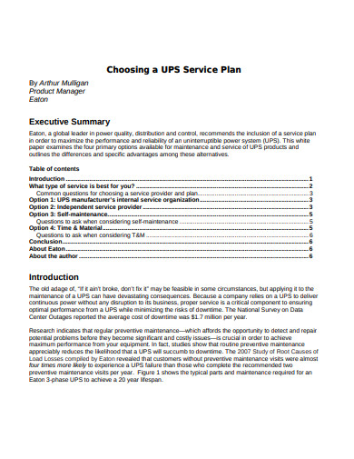 17+ Service Plan Templates - Google Docs, Word, Pages, PDF | Free ...