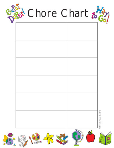chore chart format in pdf
