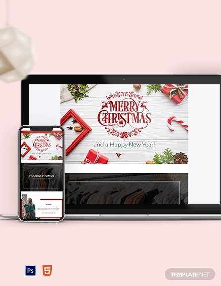 christmas email newsletter template