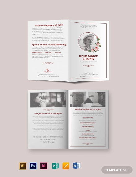 church-eulogy-funeral-bi-fold-brochure