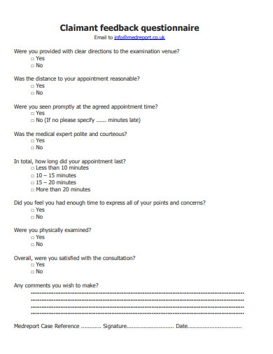 21+ Feedback Questionnaire Templates in PDF