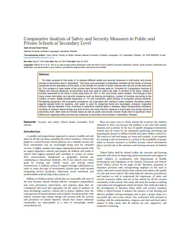 research comparative analysis example