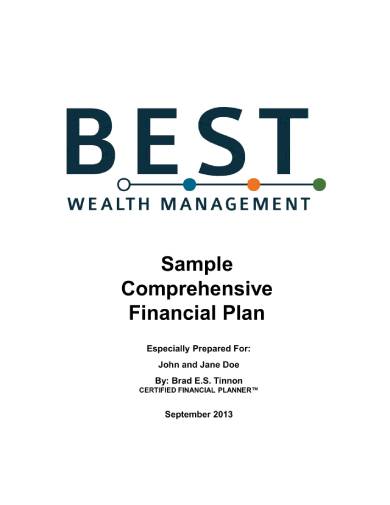 comprehensive financial plan 0