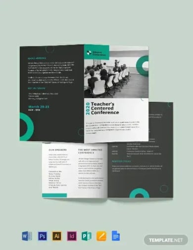 conference-bi-fold-brochure-template