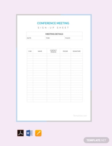 conference-sign-up-sheet-template