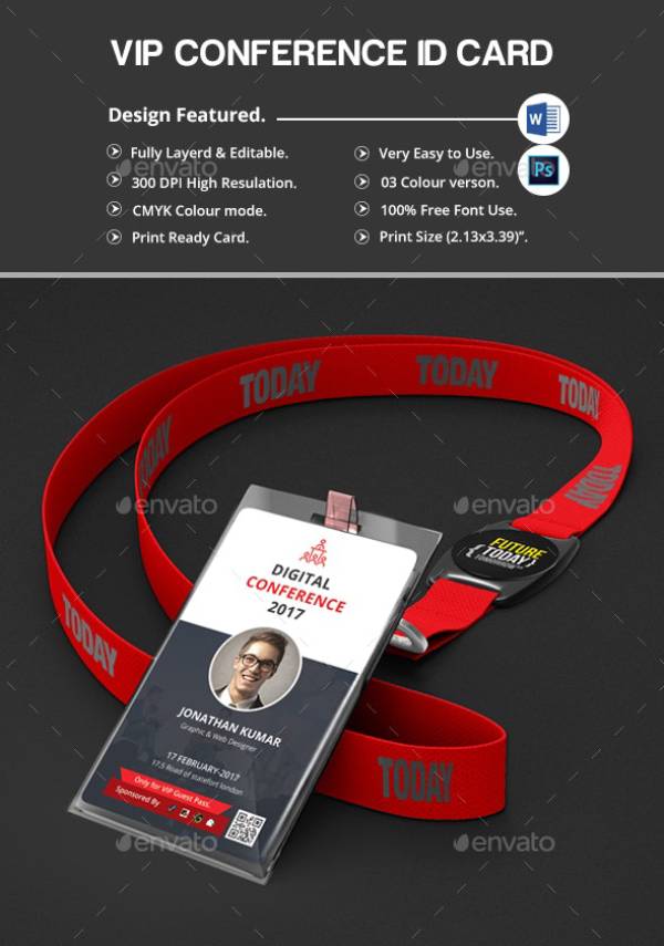 10+ Event ID Card Templates Illustrator, InDesign, MS Word, Pages