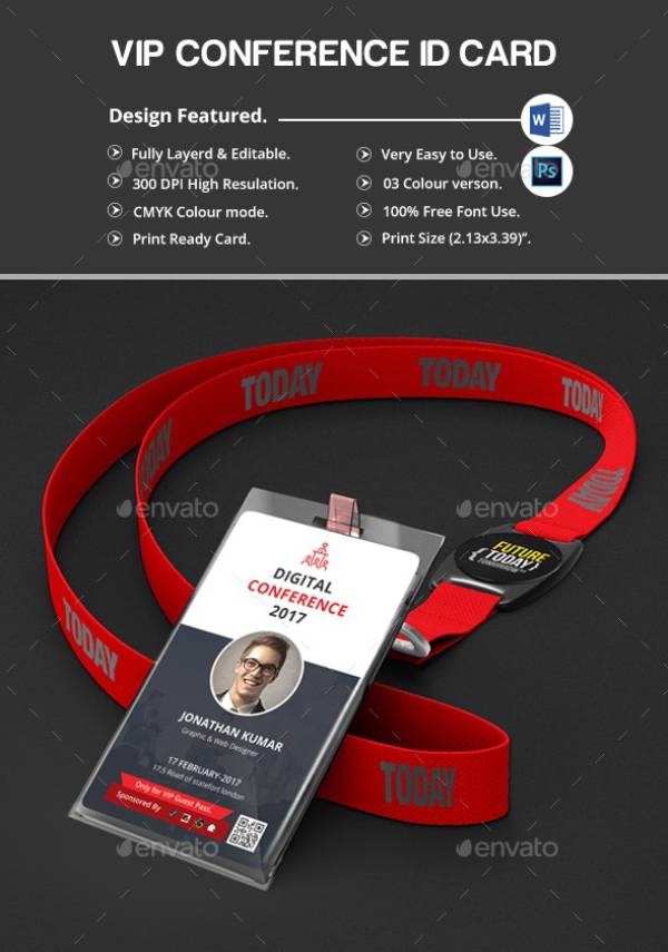 10+ Event ID Card Templates Illustrator, InDesign, MS Word, Pages, Publisher