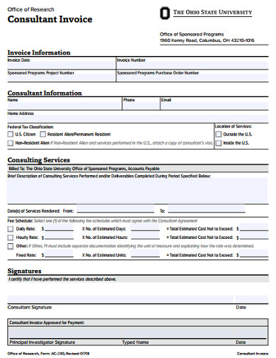 3+ Hourly Invoice Templates in Google Docs | Google Sheet | Word ...