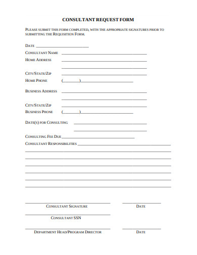 FREE 19+ Consultant Form Templates in PDF