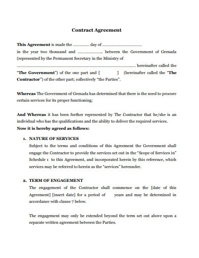 15+ Contract agreement Templates - Google Docs, Word, Pages, PDF