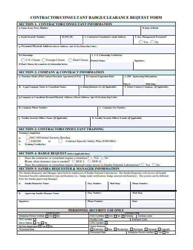 contractor-consultant-clearence-form-template