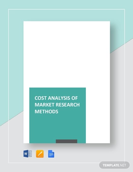 cost analysis of market research methods