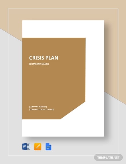 crisis plan work plan