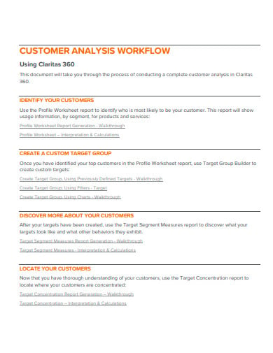 customer analysis workflow template