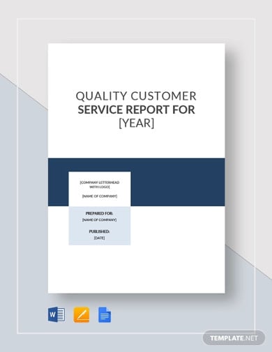 customer service report template