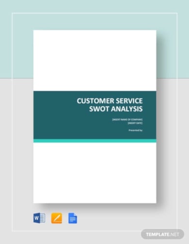 customer service swot analysis template