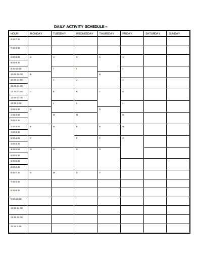 daily-activity-schedule-template