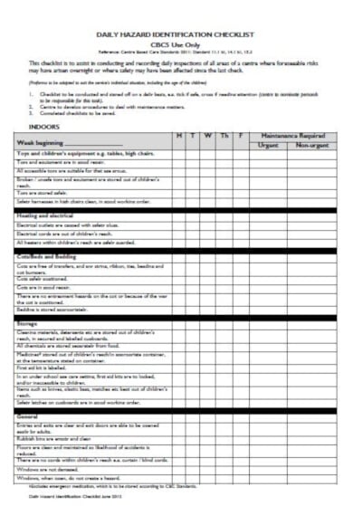daily-hazard-identification-checklist-template