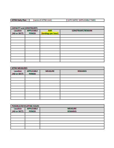daily-plan-sample-template