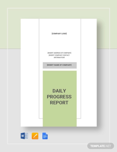 Progress Report Template - 32+ Free Word, PDF, Google Docs, Apple Pages ... image.
