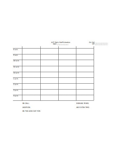 daily-staff-schedule-template