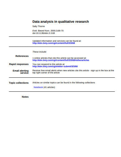 research analysis template