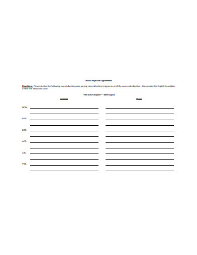 decline agreement example