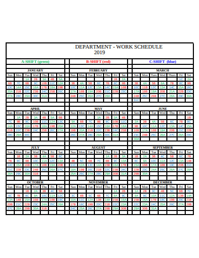 department-shift-schedule