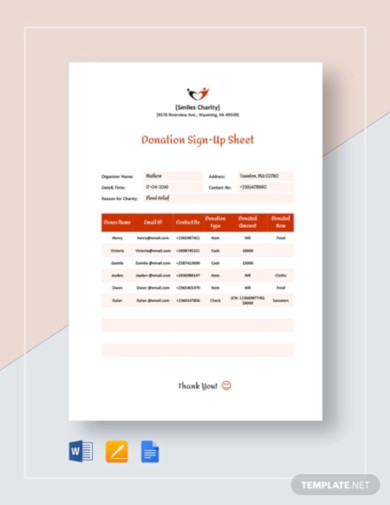 21+ Sign Up Sheet Templates in Google Docs | Google Sheets | Word ...