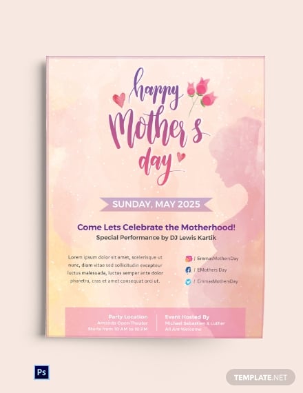 download free mother s day creative flyer template