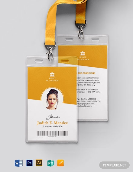 10+ Editable ID Card Templates - Illustrator, MS Word, Pages, Photoshop ...