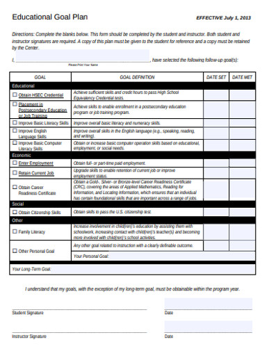 21+ Goal Plan Templates in Google Docs | Word | Pages | PDF | XLS