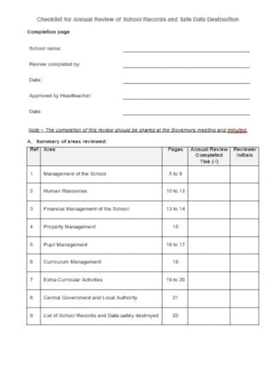 effective-annual-checklist-template