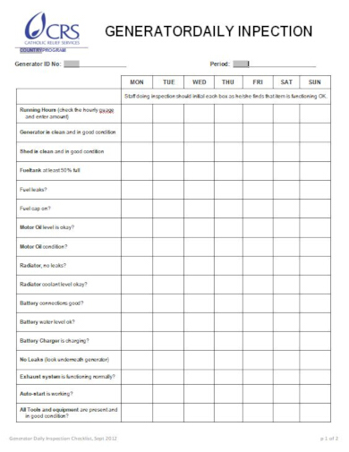 effective routine checklist template