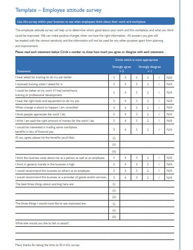 19+ Employee Survey Templates in Google Docs | Word | Pages | PDF