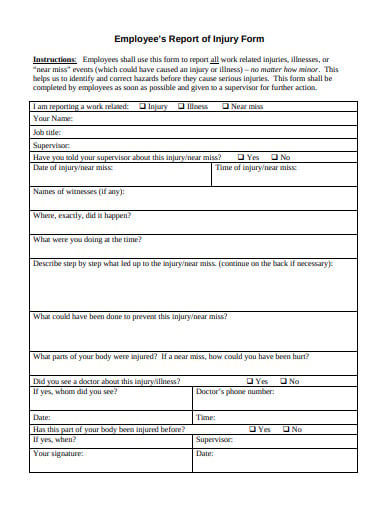 employee-report-of-injury-form-template