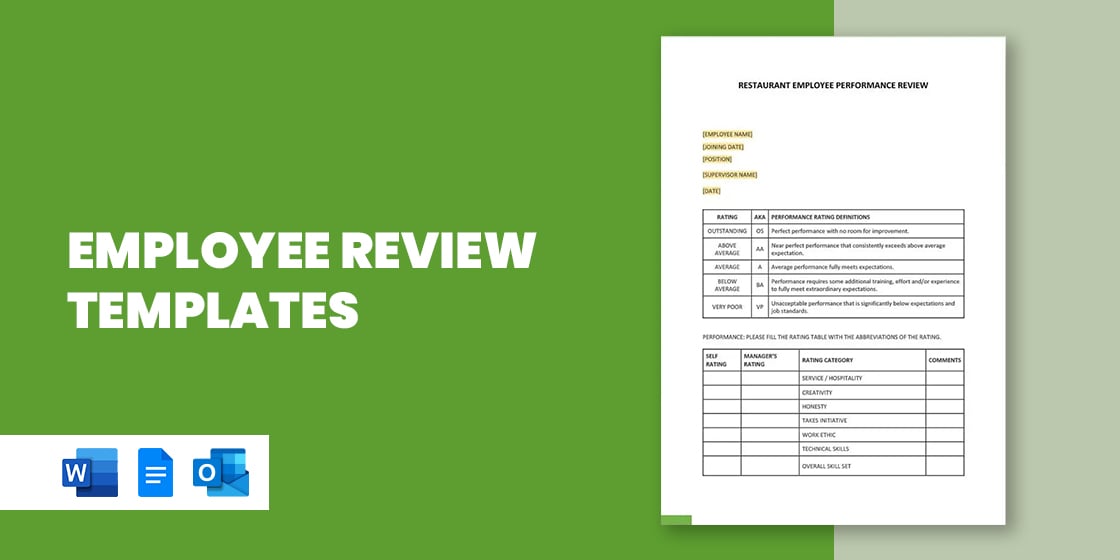 employee review templates