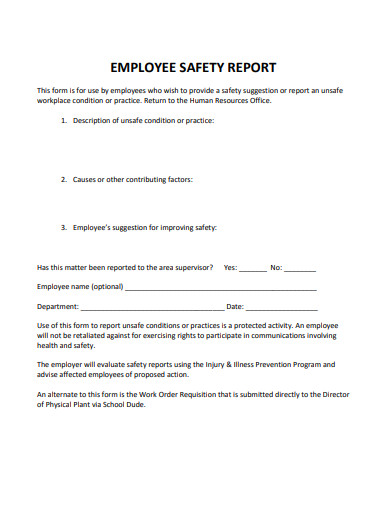 employee-safety-report-template