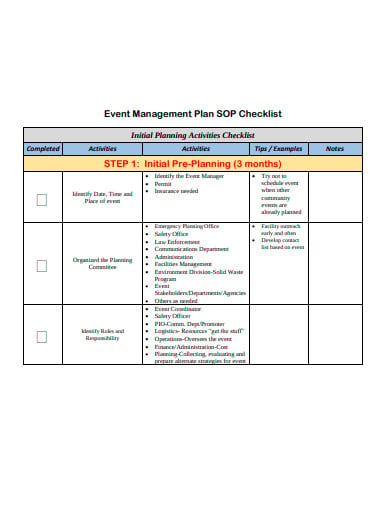sample business plan for event management pdf