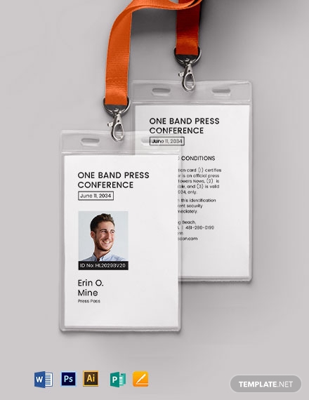 10+ Event ID Card Templates - Illustrator, InDesign, MS Word, Pages ...