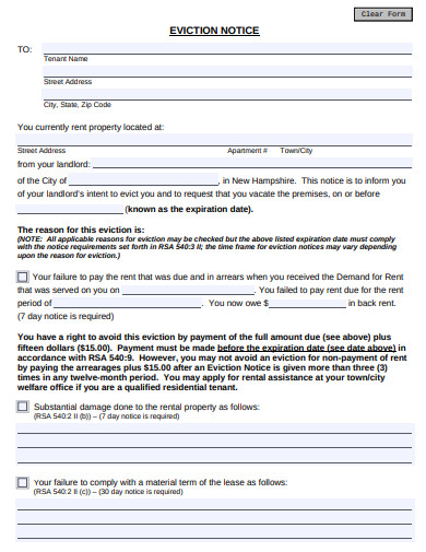 4 eviction letter templates in word pdf free premium templates