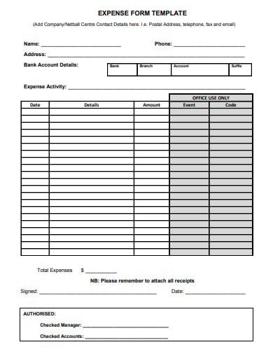 expense-form-template