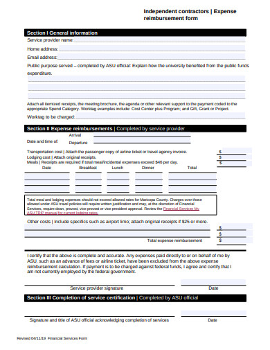 22+ Expense Form Templates in Google Docs | Word | Pages | XLS | PDF ...