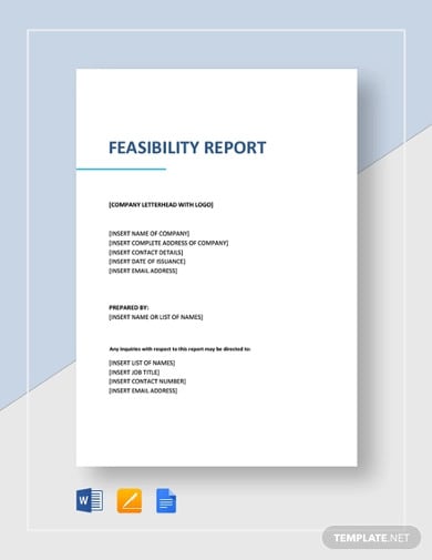 feasibility report template