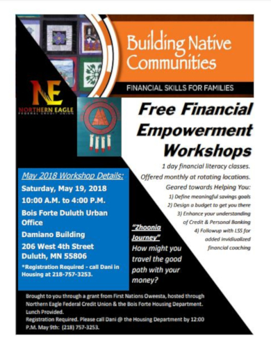 financial empowerment workshop flyer template