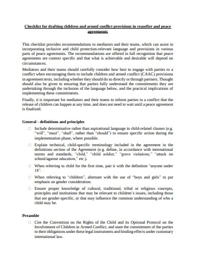 12+ Drafting Checklist Templates in Google Docs | Word | Pages | PDF