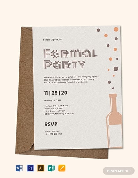 formal party invitation template 440x570